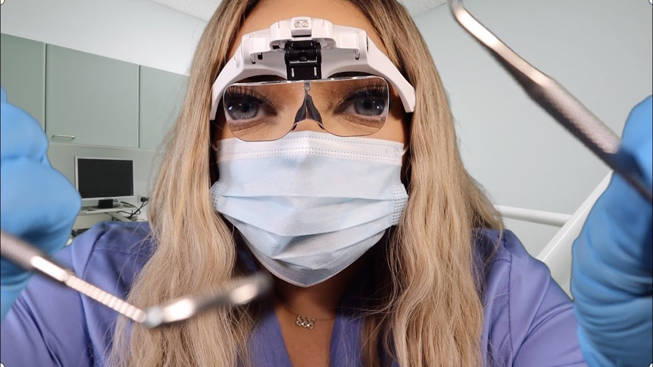 ASMR DENTIST CLEANING & CHECKUP (Scraping, Brushing, Glove Sounds) ~PERSONAL ATTENTION~
