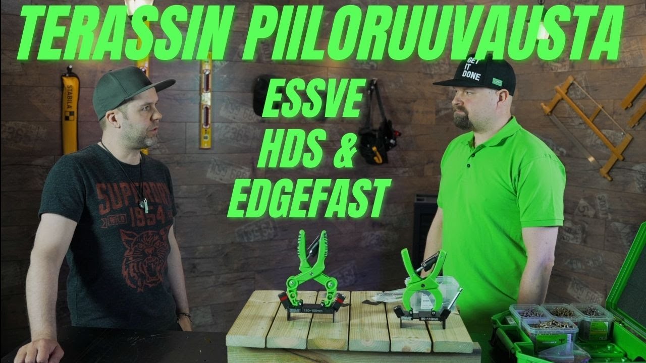 TERASSIN PIILORUUVAILUA ESSVE HDS-työkalulla ja EDGEFAST-naulaimella - Työkalu-Torstai