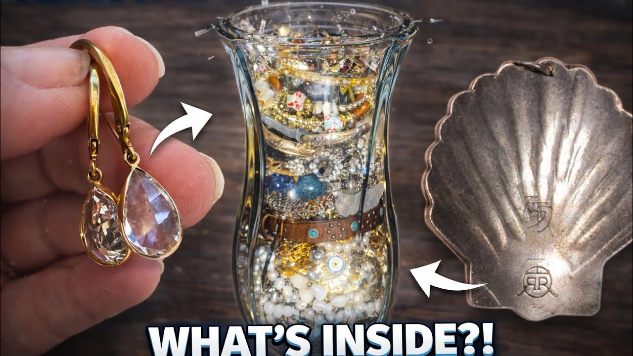 Candy, Gold & Roycroft?! This Jewelry Jar Was LOADED!