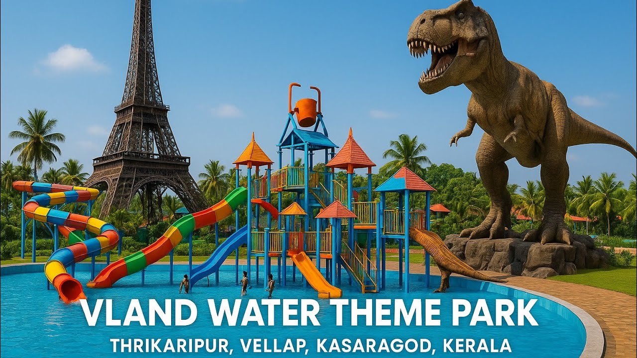VLand Water Theme Park in Thrikaripur Vellap Kasaragod Kerala / Trending Video / @Nascafenasi