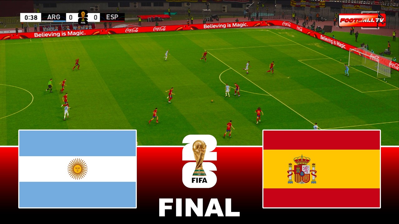 ARGENTINA vs SPAIN - FIFA WORLD CUP 2026 FINAL | Ft. Messi Yamal | Pes 21 Gameplay