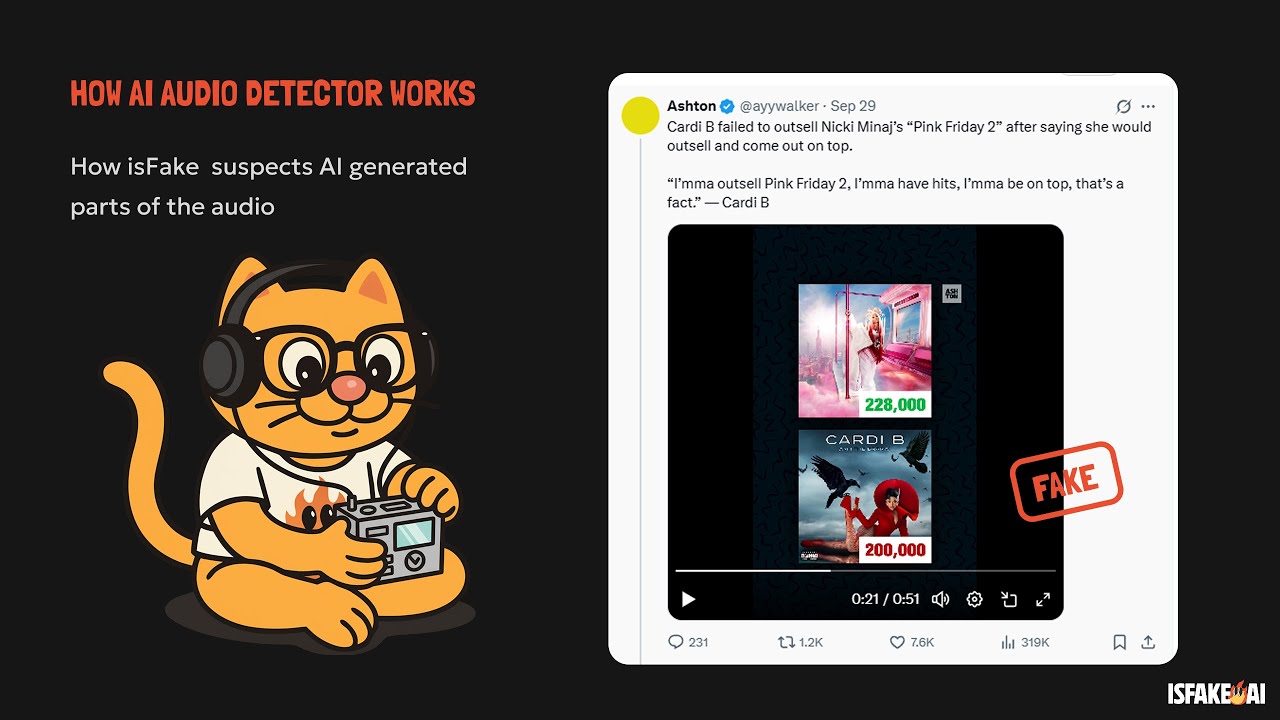 Cardi B Fake Audio Exposed: AI Voice Cloning Deepfake Nicki Minaj Beef | isFake AI Detector