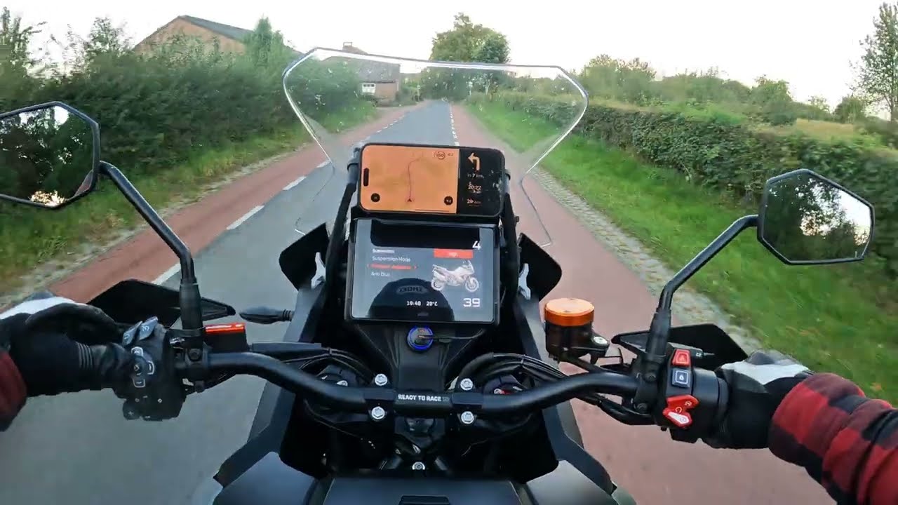 Ripping the 1290 SAS through some backroads