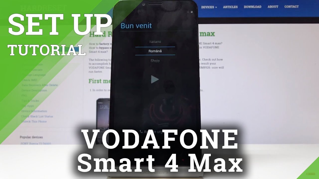 How to Set Up Vodafone Smart 4 Max - Configuration Process