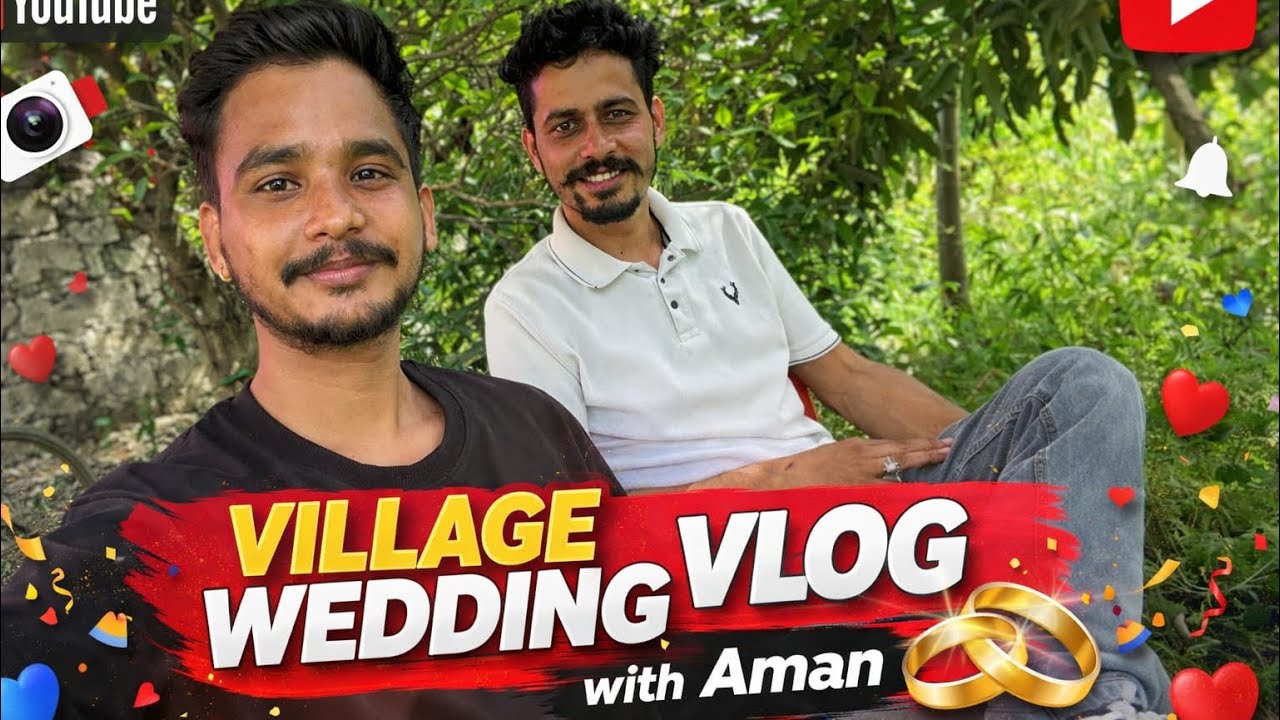 Village Wedding Vlog | Gaon Ki Shaadi Ka Full Maza 😍 | Aman Ke Saath Wedding Journey 🚗