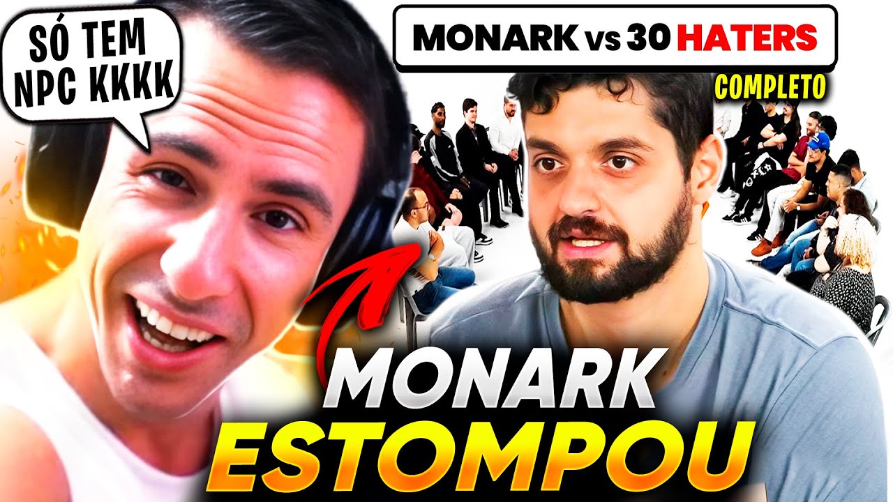 SUPER XAND&Atilde;O REAGINDO a MONARK VS 30 HATERS (MELHORES MOMENTOS🤣🤣)