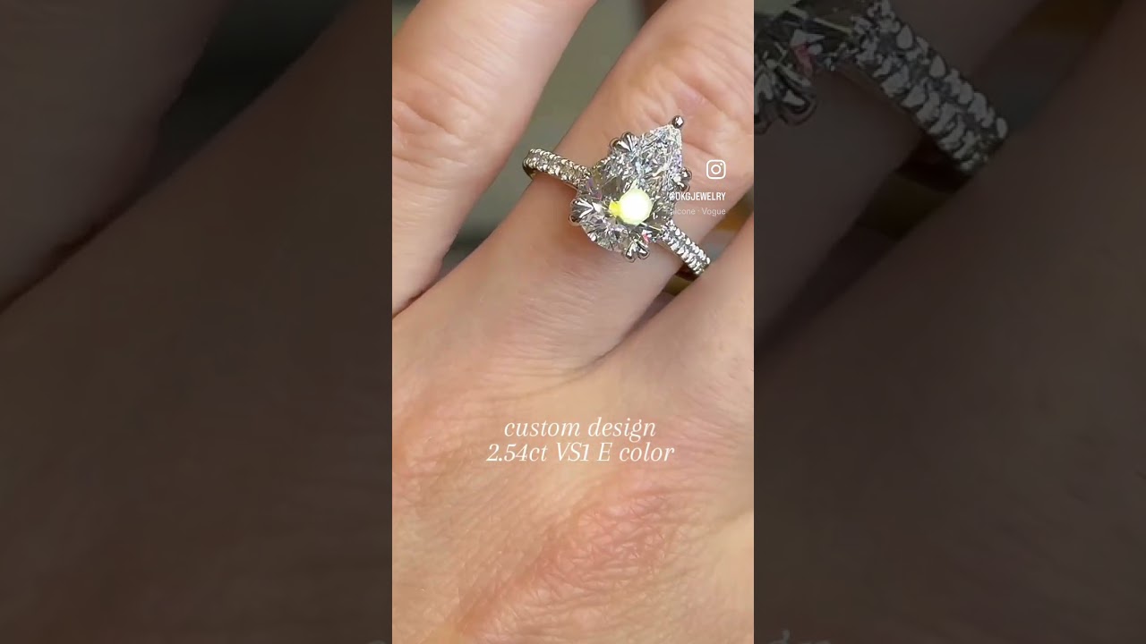 Custom 2.54ct VS1 E-Color Engagement Ring 💍 | Luxury Diamond Ring Reveal