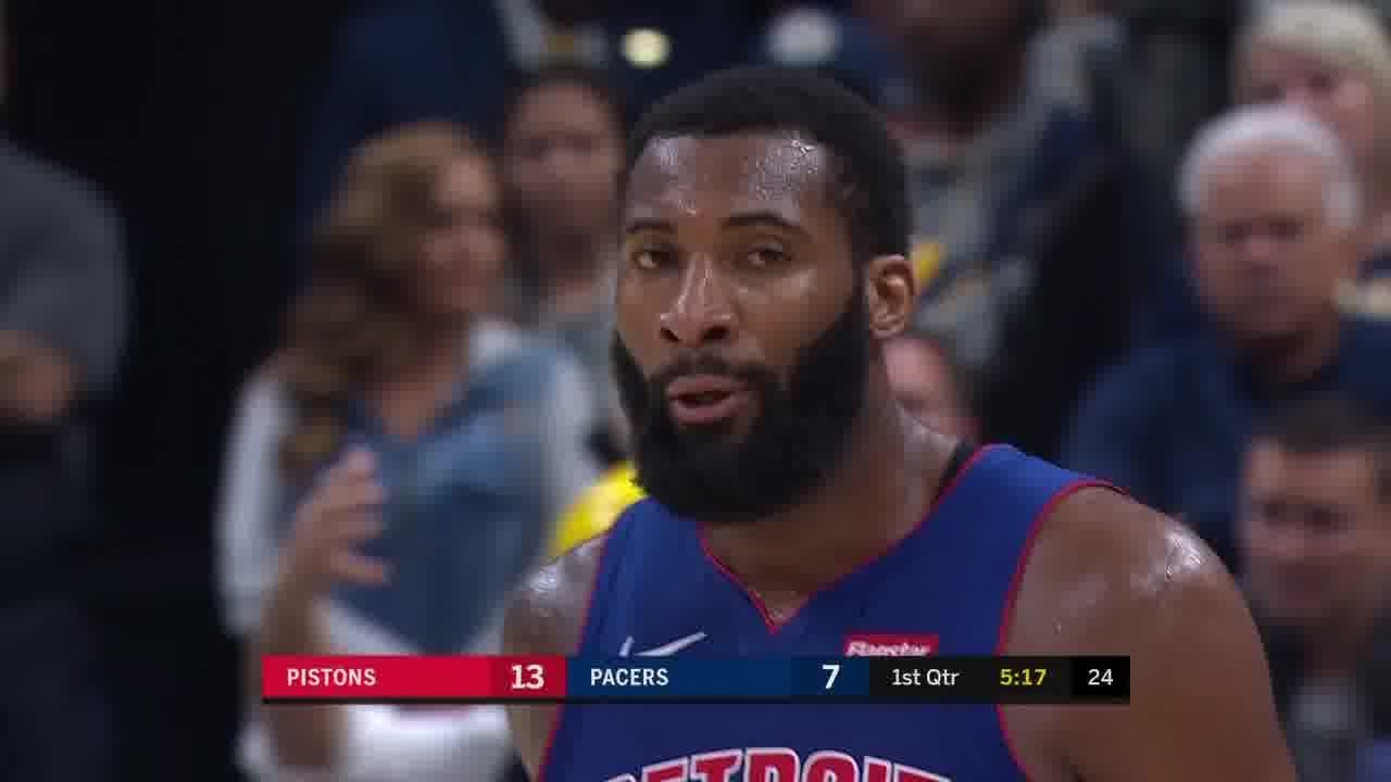 Andre Drummond Full Play 10/23/19 Detroit Pistons vs Indiana Pacers | Smart Highlights