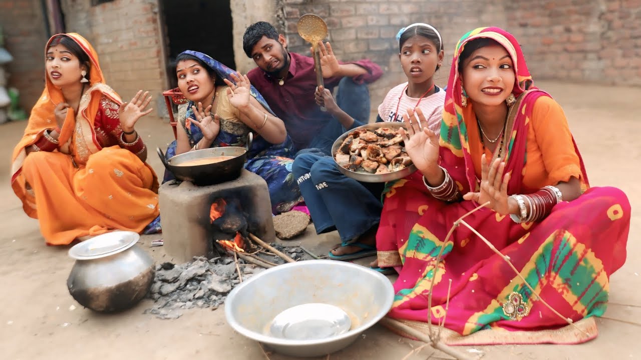 निर्दई बेटी अपने ही घर मे खाना बनाकर कैसे खाती है जरूर देखें #bhojpuricomedy #pariwarik video 