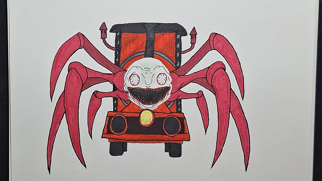 CHOO CHOO CHARLES – Crtanje jezive lokomotive iz noćne more 😱✏️