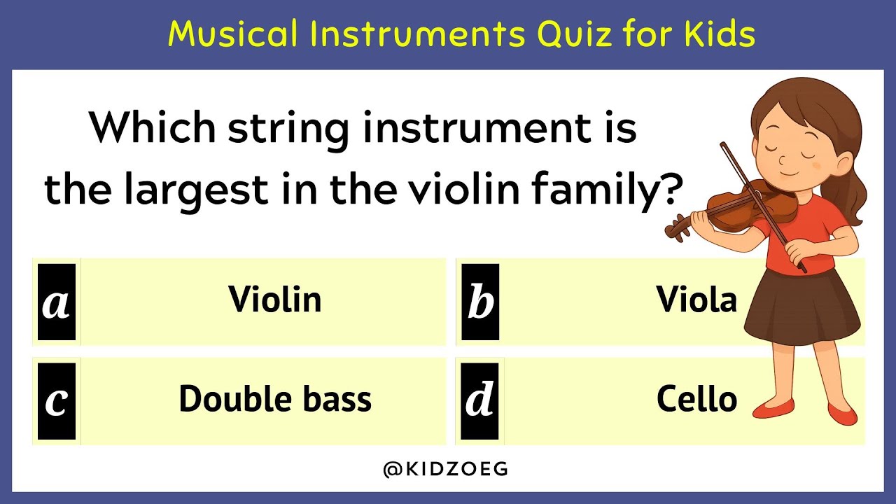 Musical Instruments Quiz for Kids | 12 Questions on Music, Sounds & Instruments | Children&rsquo;s GK Test