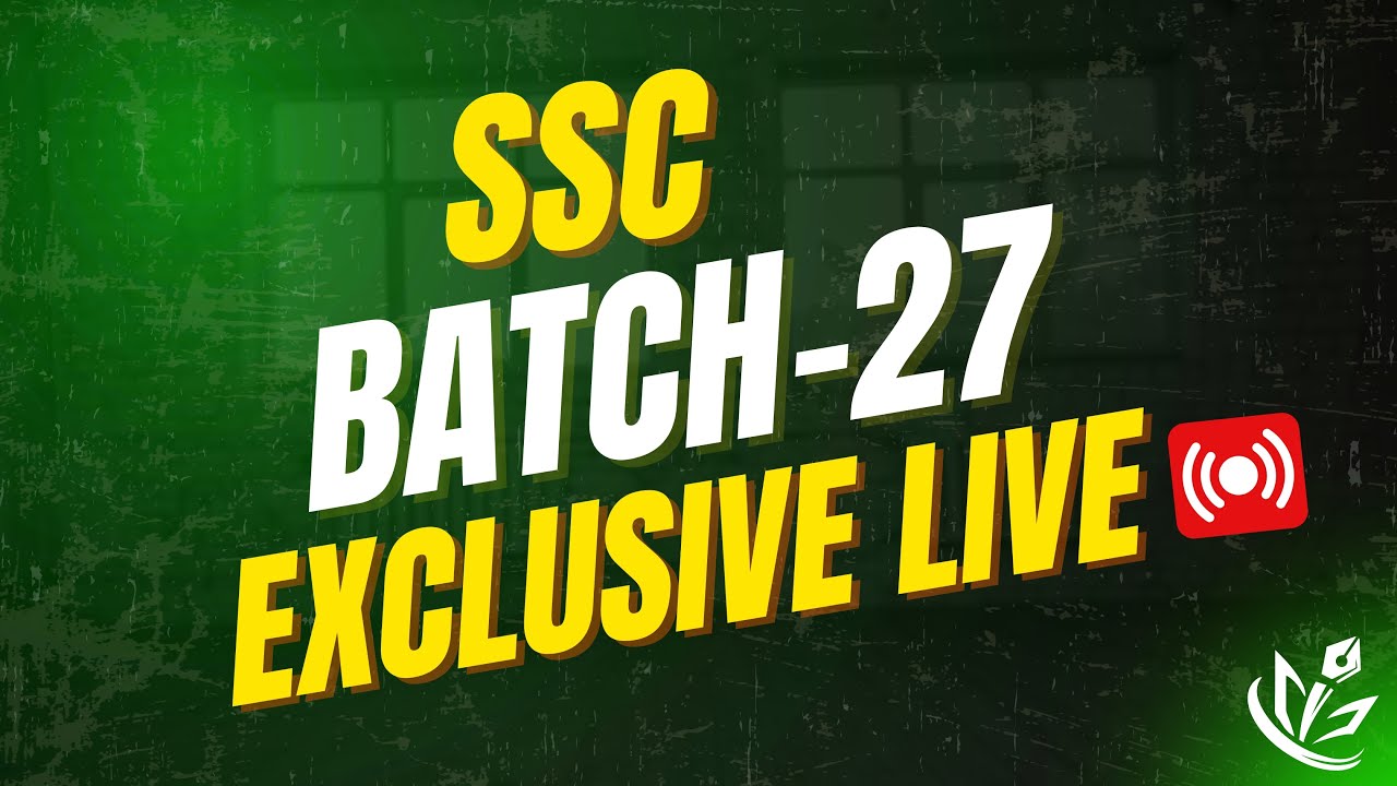 SSC 2027  Final  Preparation Course Launching