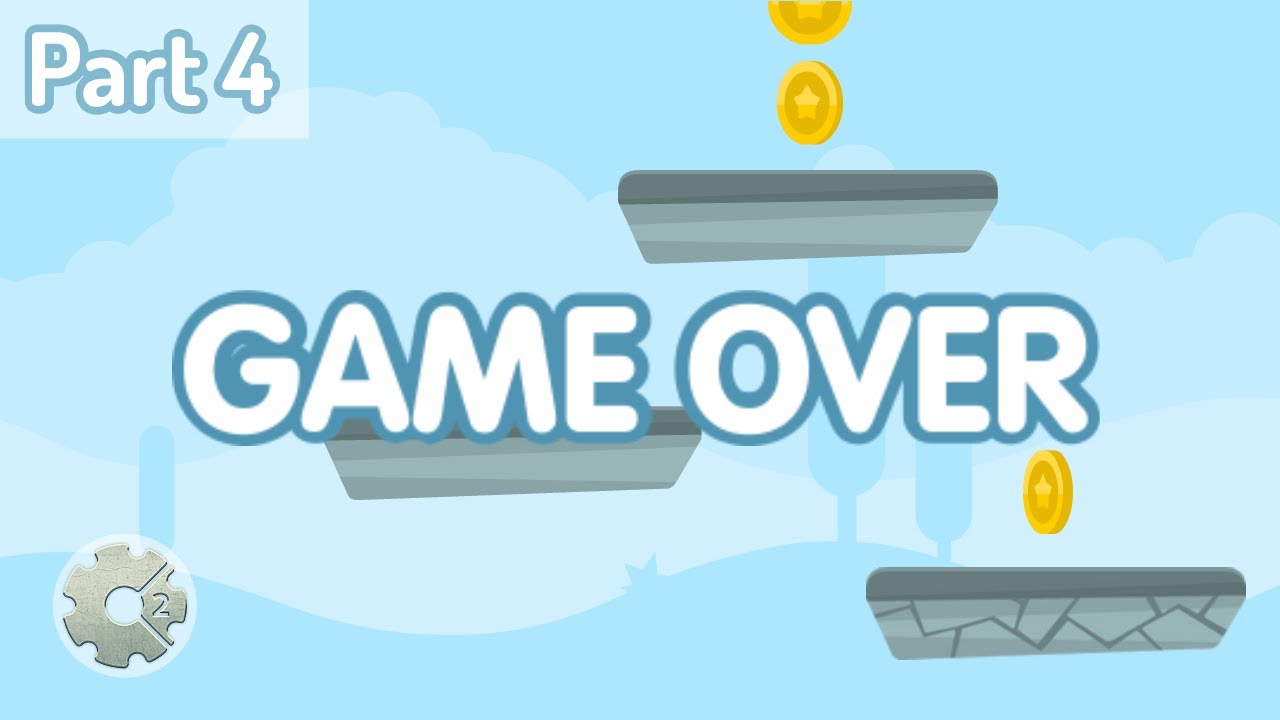 Construct 2 Tutorial - Jumper Game #PART 4 - Game Over