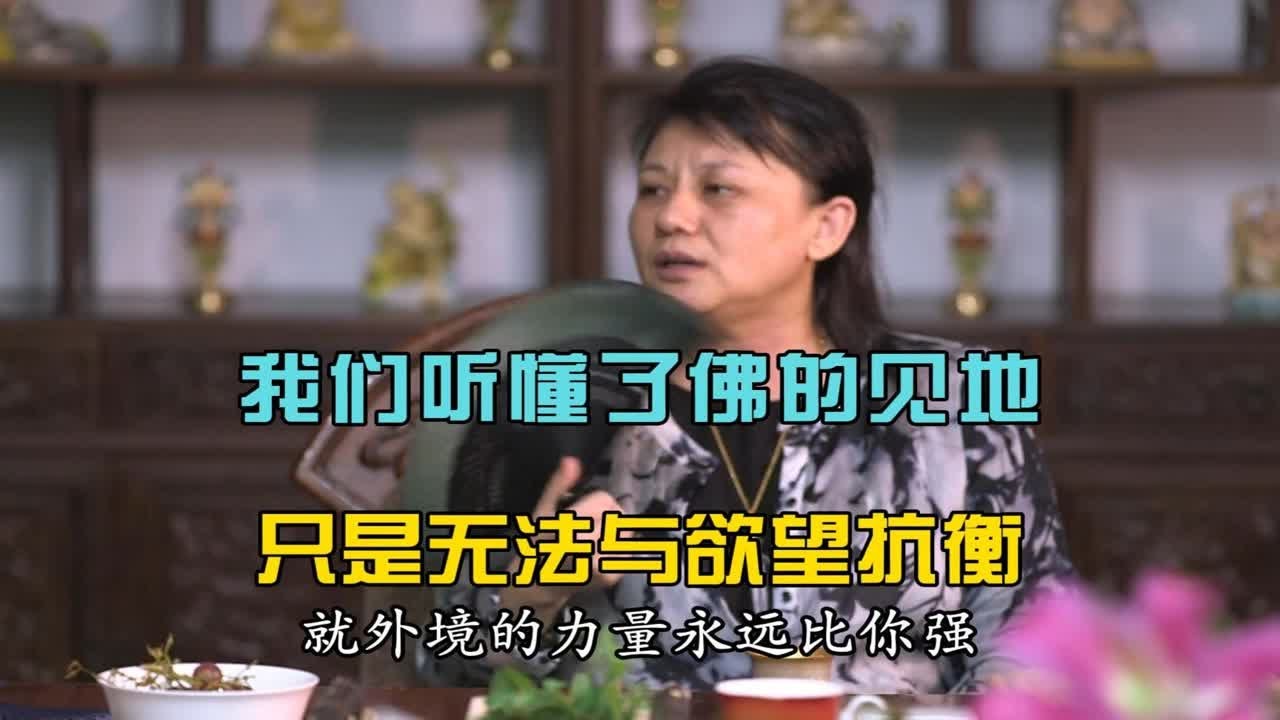 杨宁老师：我们听懂了佛的见地，只是无法与欲望抗衡