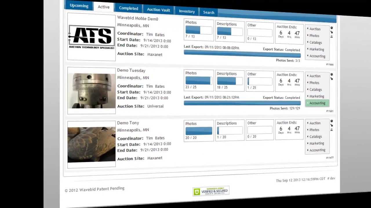 Track Absentee Bids with Wavebid