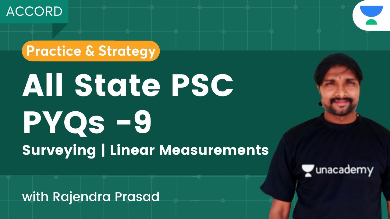 All State PSC PYQs - 9 | Surveying | Linear Measurements | GATE 2023 | Rajendra Prasad