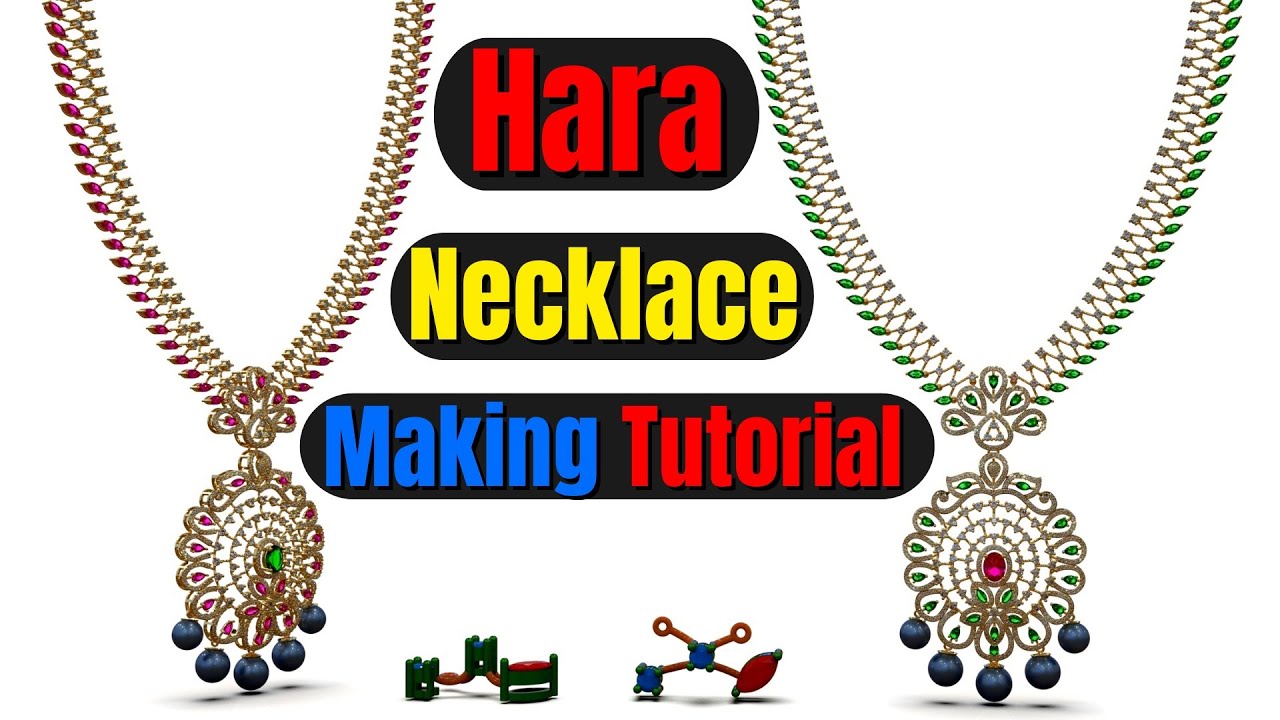 Easy Tutorial on Making a Hara Necklace | Jewelry Making Tutorials | Learn CAD Design Tutorials