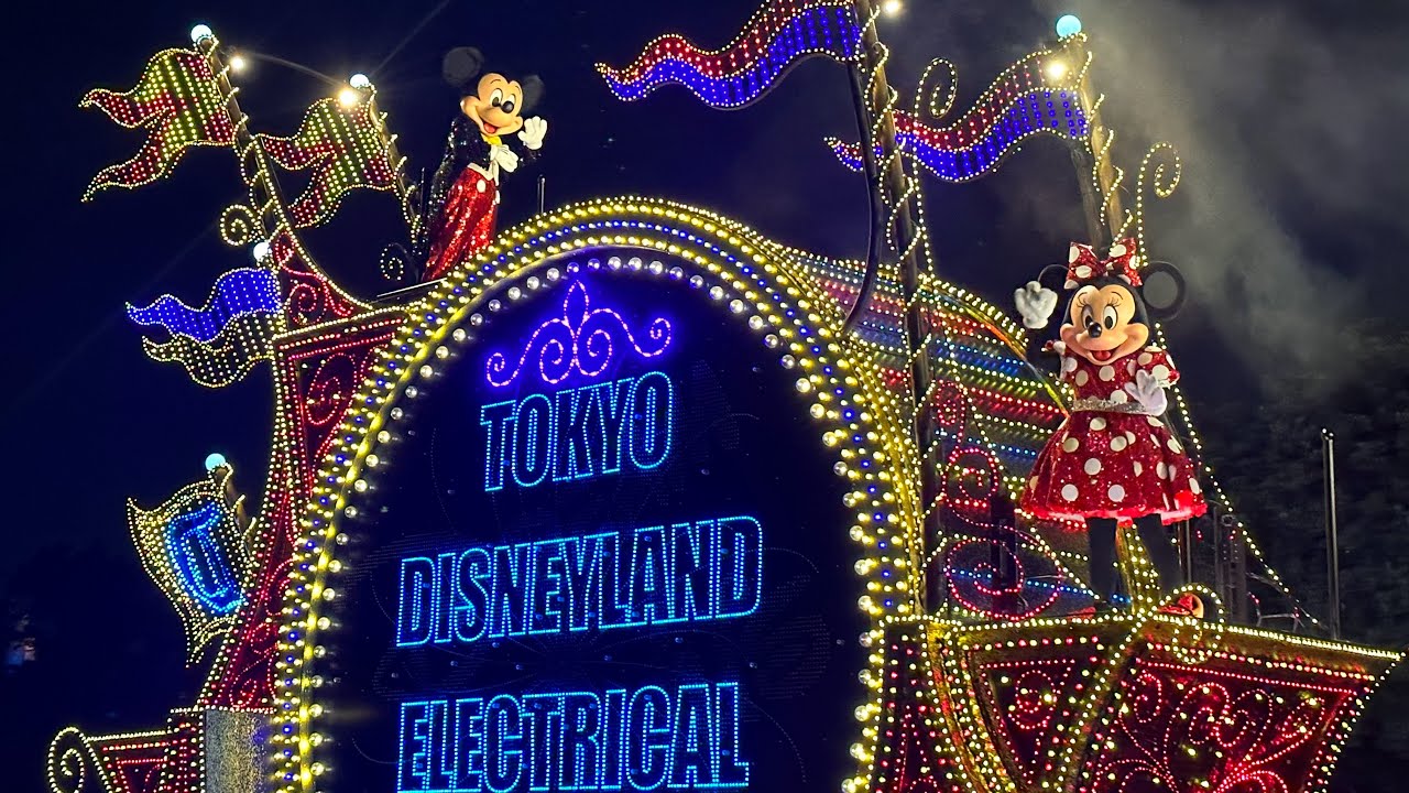 【夜の魔法】初めての最前列！光と音の感動パレード｜東京ディズニーランド・エレクトリカルパレード2025