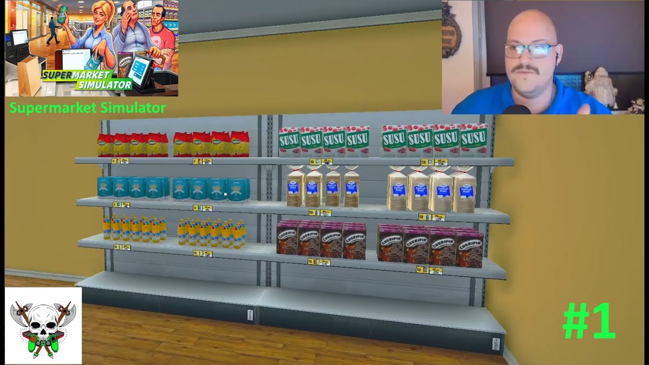 STARTEN IN ONZE NIEUWE WINKEL!!! // Supermarket Simulator #1 (Nederlands)