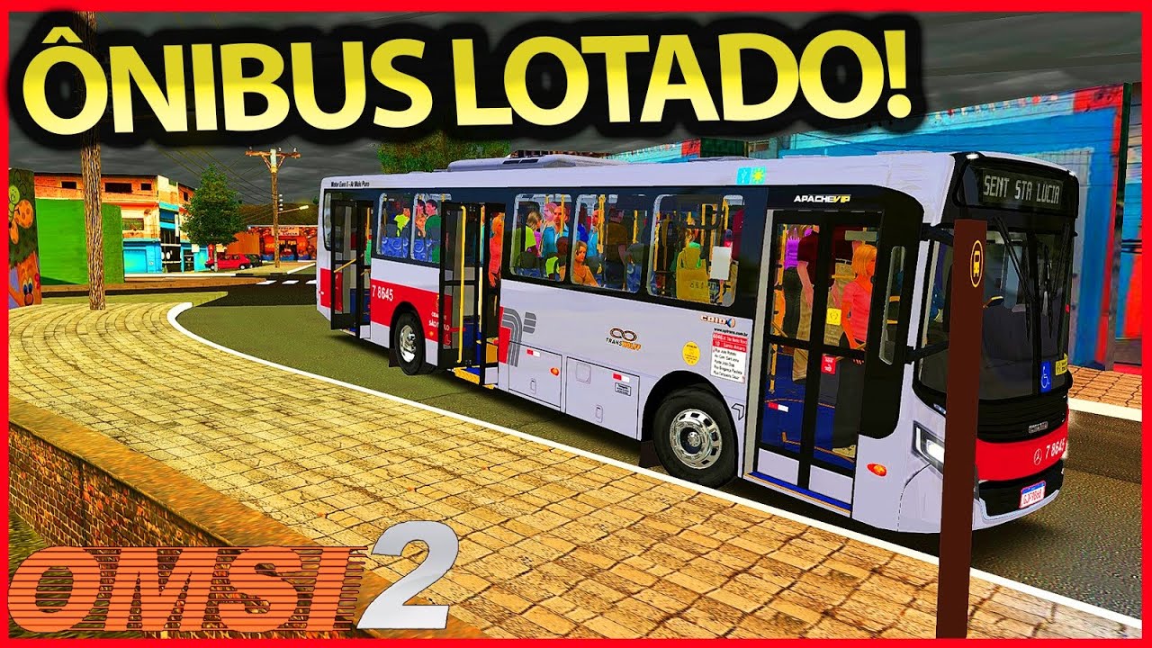 ÔNIBUS LOTADO em HORARIO de PICO | L6008 JD.PLANALTO x TERM.STO.AMARO VIA AV. GUARAPIRANGA  | OMSI 2