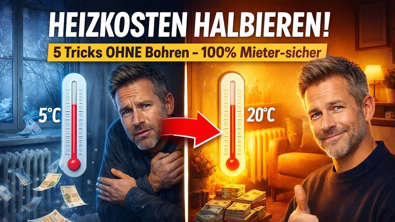 Heizkosten halbieren: 5 Tricks ohne Bohren für den Altbau