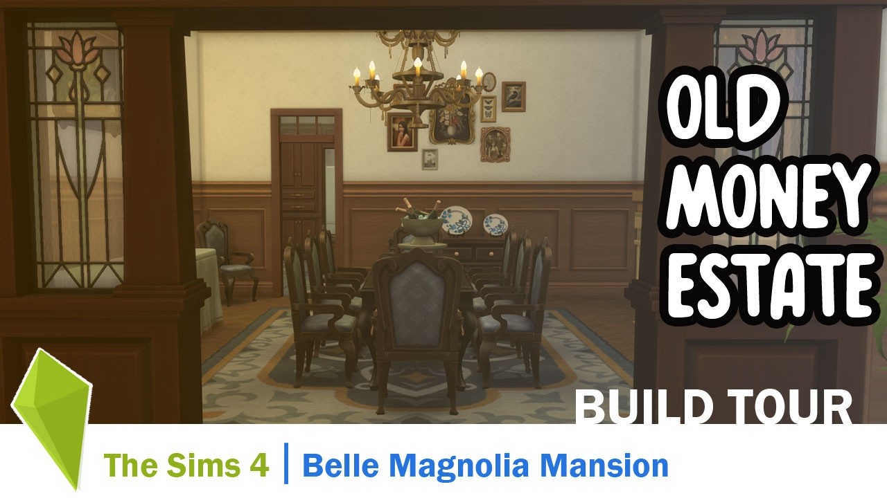 The Sims 4 Willow Creek Old Money Mansion | Antebellum Estate Build
