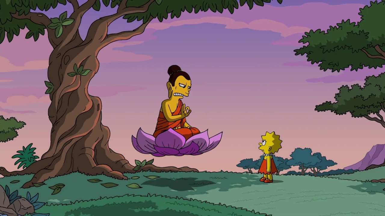 Buddha and Lisa - Simpsons \\  Будда и Лиза Симпсоны - отрывок )))