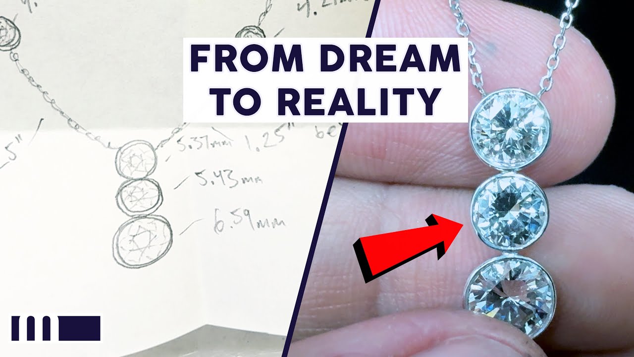Making A Custom 6 Carat White Gold Diamond Necklace | Massoyan Studio
