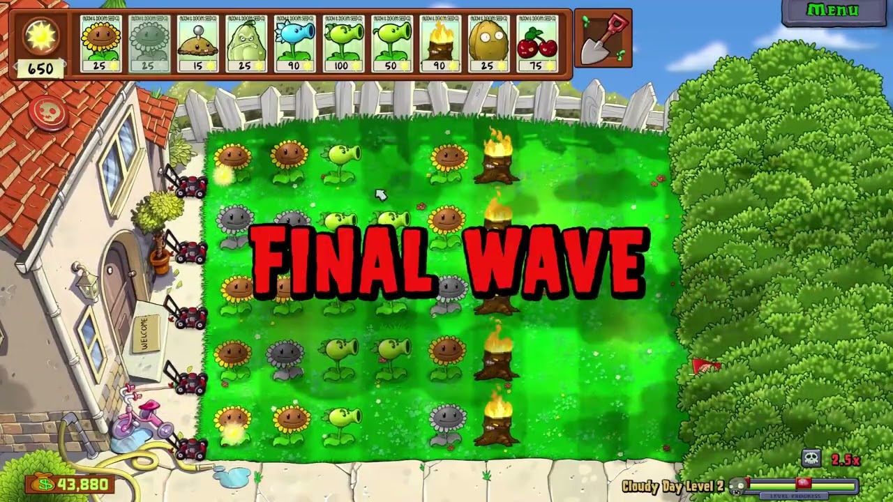 Plants vs Zombies Replanted All Cloudy Day Levels