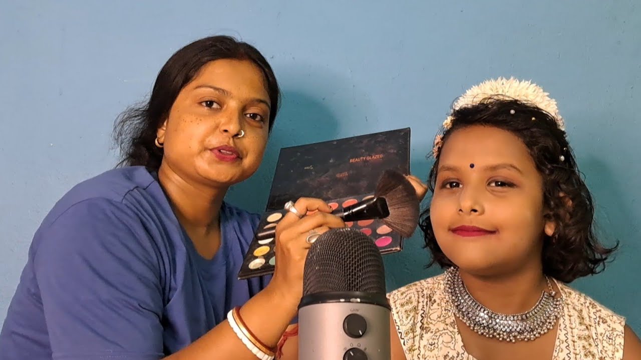 ASMR Doing Makeup and Hair style Roleplay 👰💇‍♀️