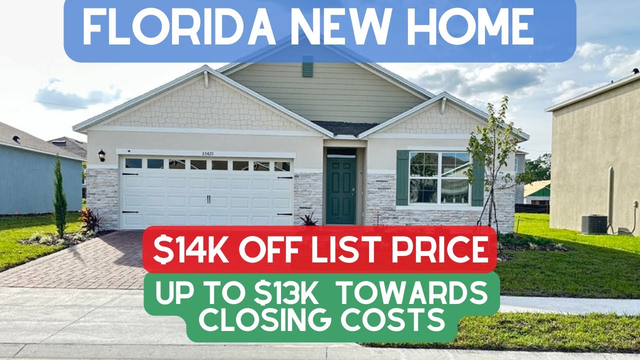 4  bedroom New Home with $ thousands $ in builder closing costs incentives