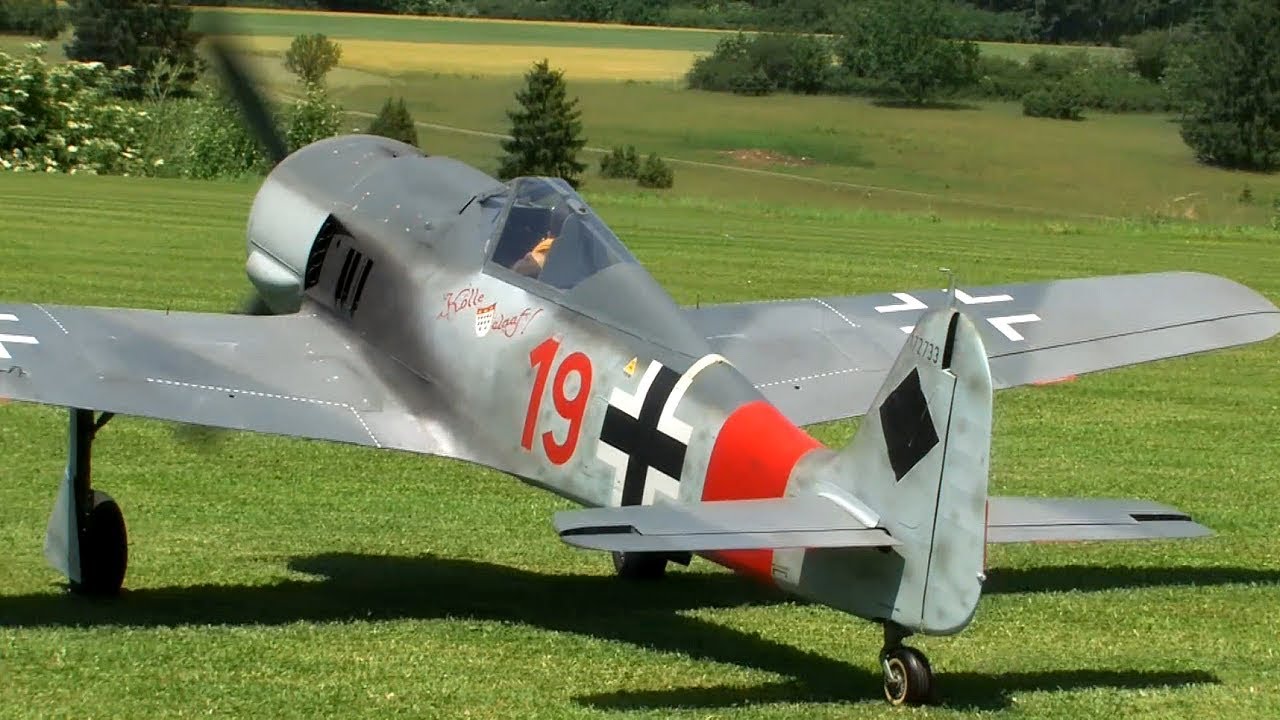 Rc FW-190 with Moki 250cc Radial Engine