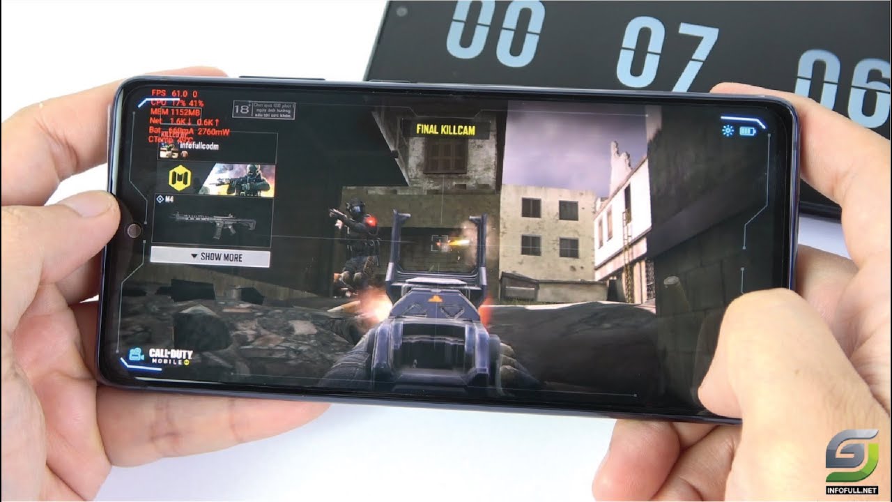 Samsung S20 FE Snapdragon 865 test game Call of Duty Mobile