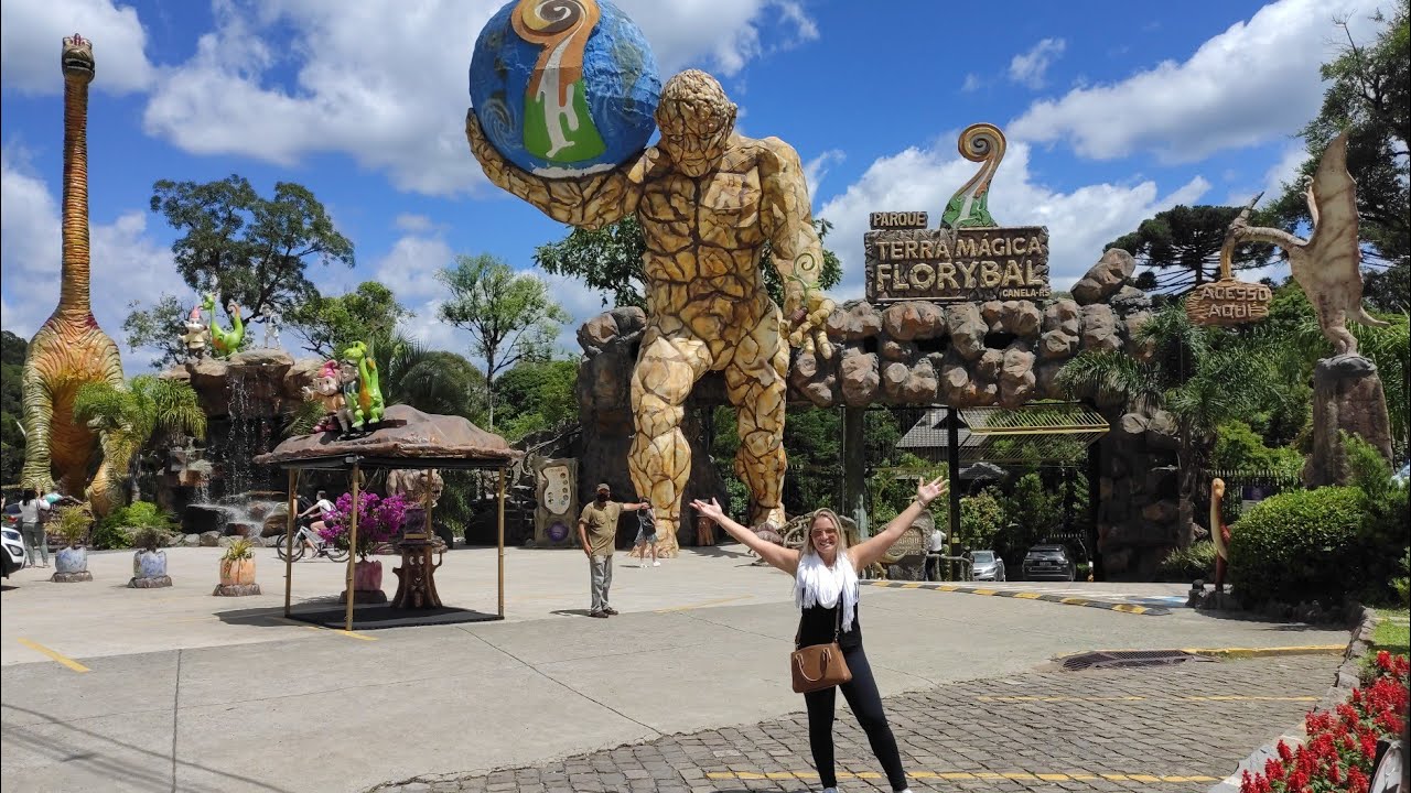 🦖Terra Mágica Florybal,  parque temático fantástico🦕Canela/RS,