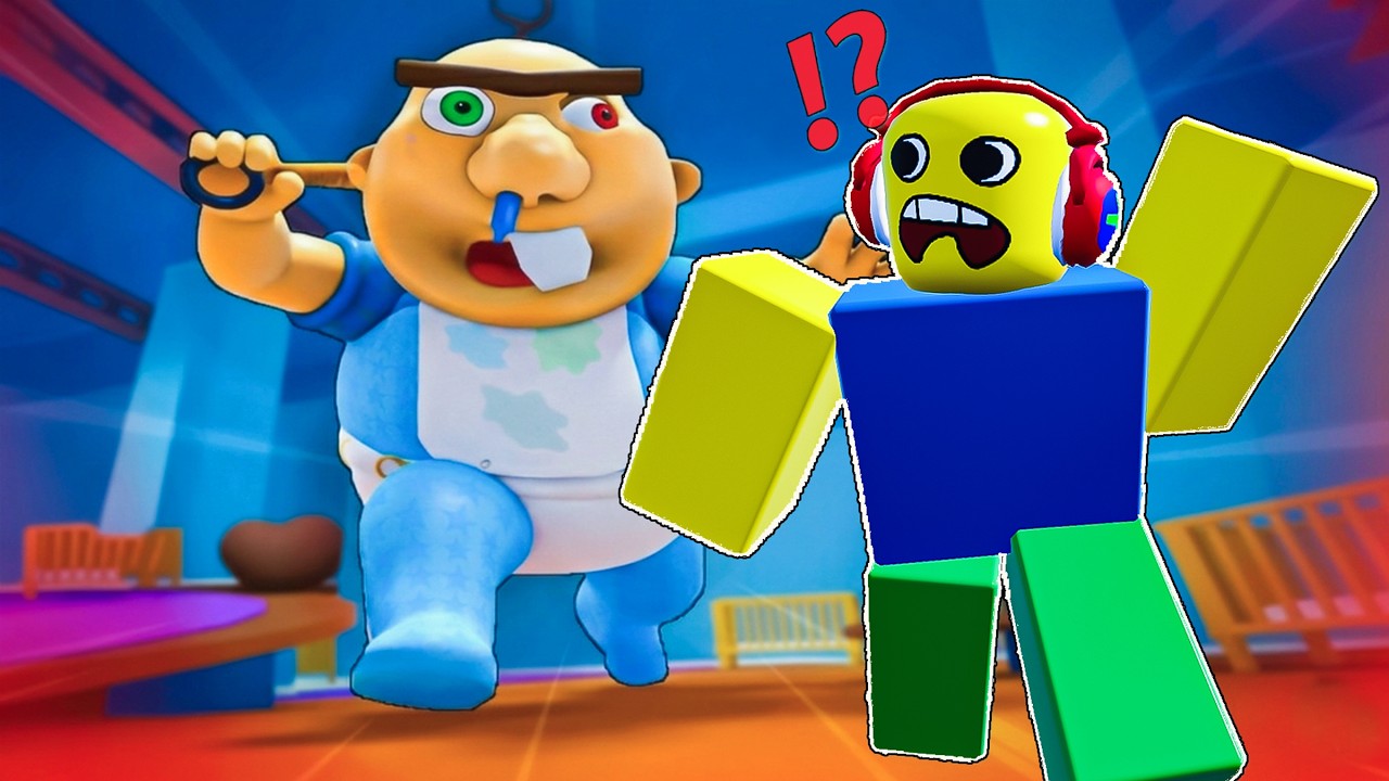 Noob plays – Roblox Escape Baby Bobby Daycare (The Baby Chased Me!)