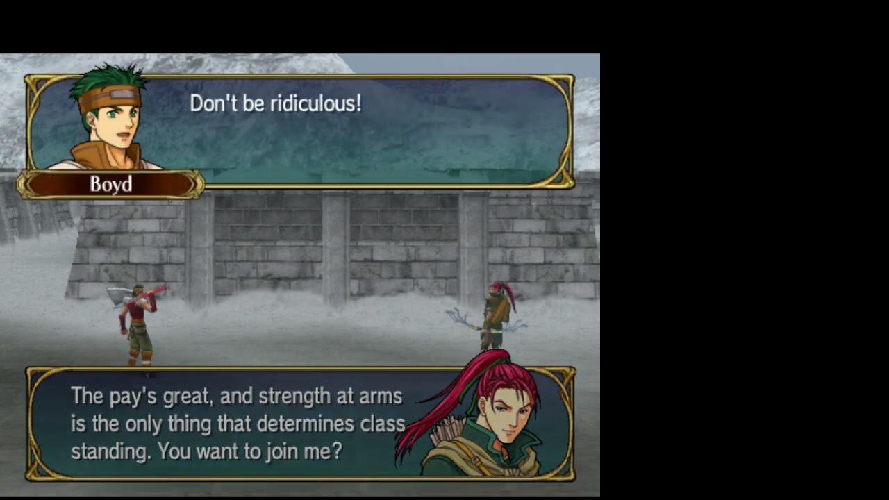 Shinon vs Boyd Fire Emblem Path of Radiance