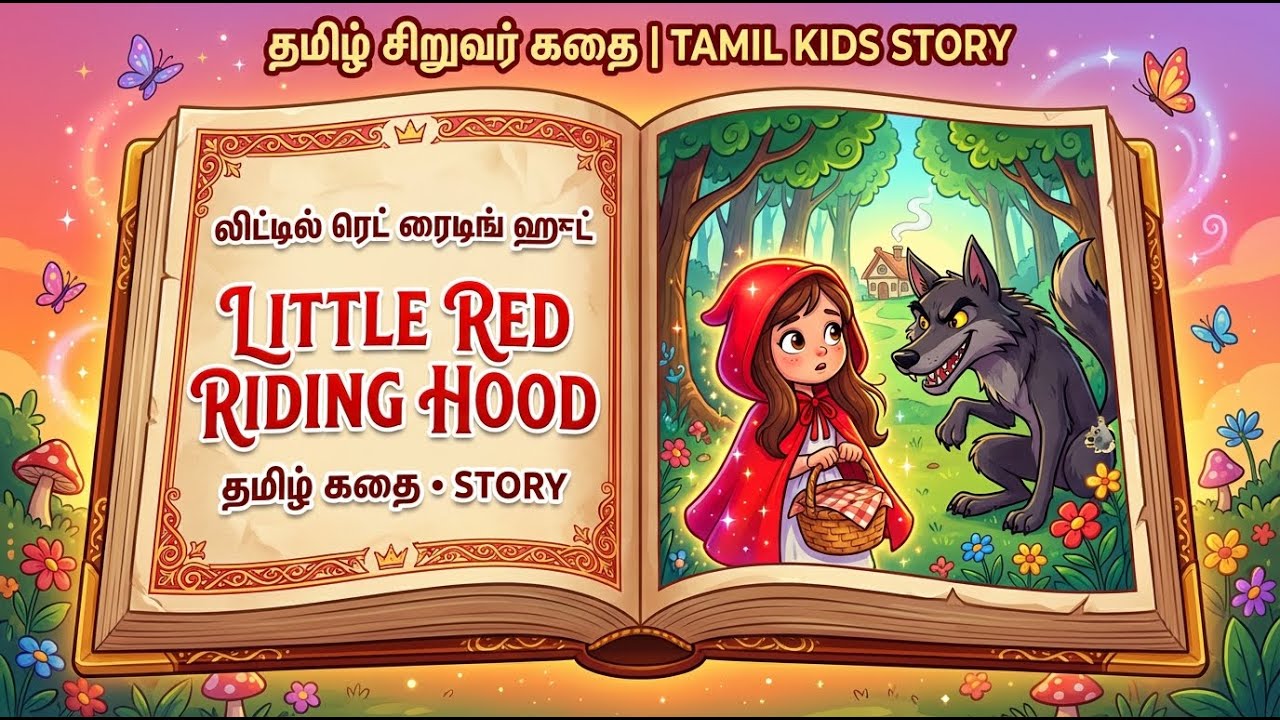 லிட்டில் ரெட் ரைடிங் ஹூட் | சிறுவர் கதை | Little Red Riding Hood Tamil Kids Story with Animation