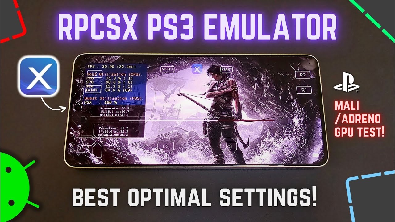 RPCSX [PS3] on Android Best Settings - MALI & ADRENO GPU Test!