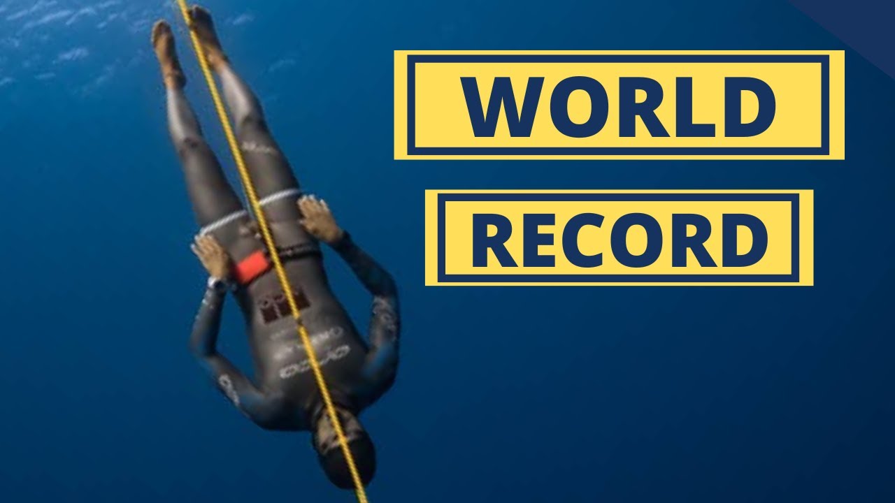 Free Immersion Freediving World Record by Mateusz Malina at Vertical Blue 2022
