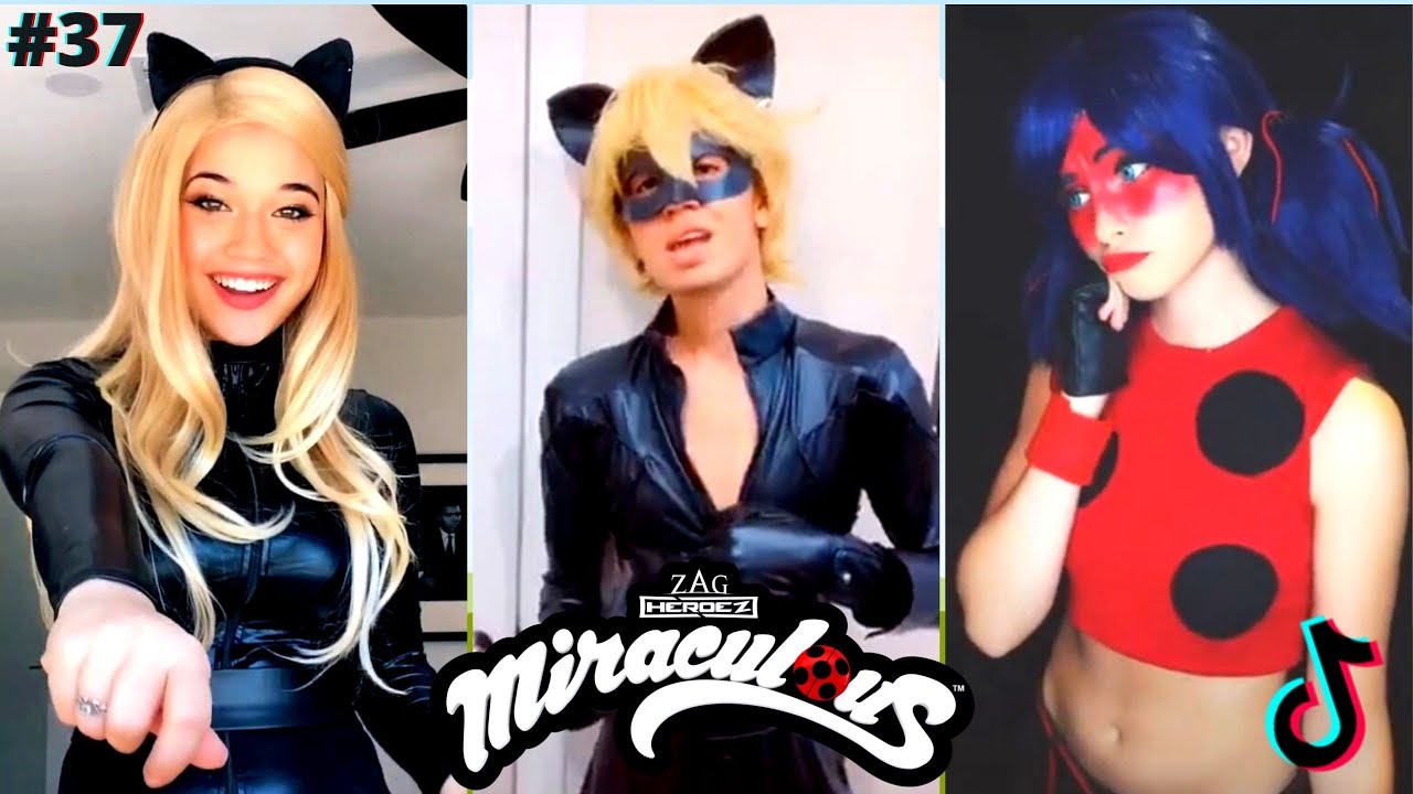 Cosplay Miraculous Ladybug and Chat Noir TikTok #37🐞