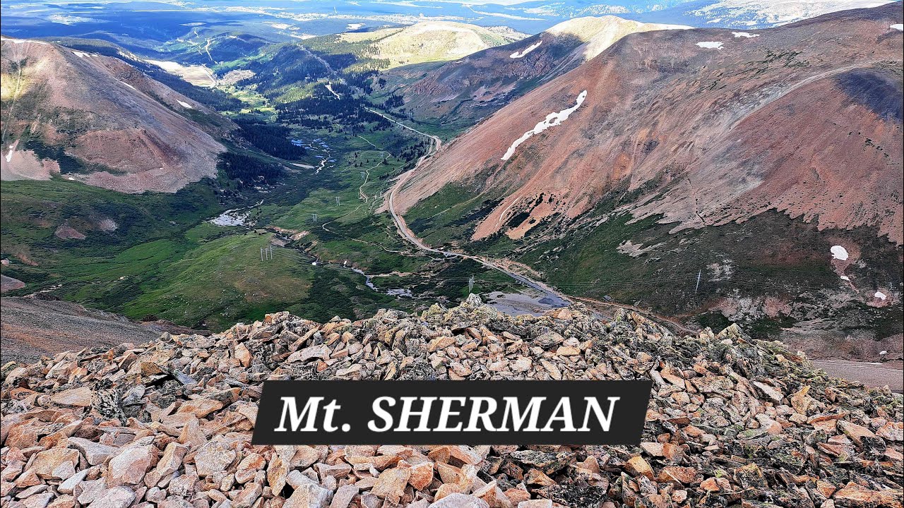 Mt  SHERMAN hike (COL14er)via Iowa Gulch + drone video , Colorado' EASIEST 14er