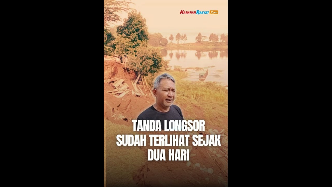 Longsor di Jatigede Sumedang Hancurkan Warung dan Ancam Dua Bangunan Lainnya