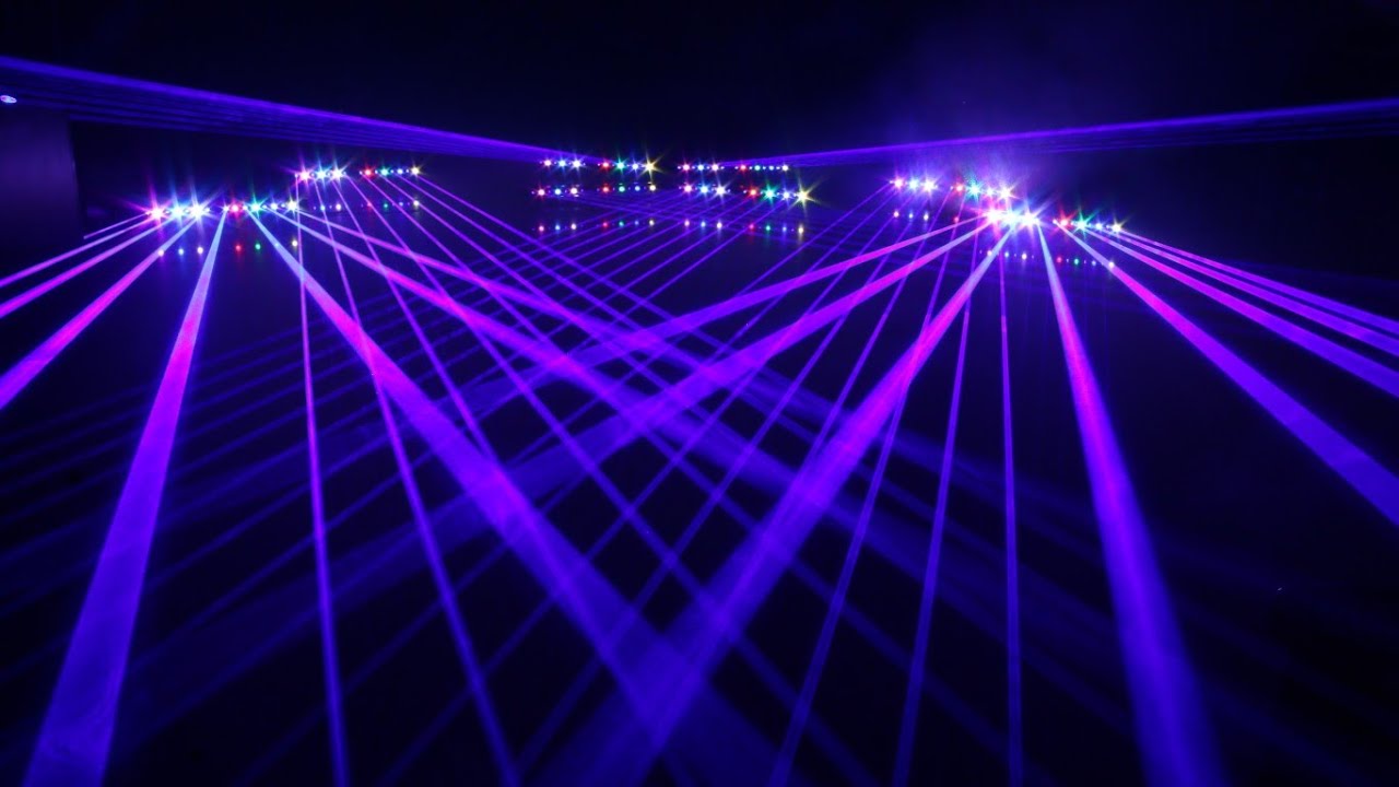 LUCES DE DISCOTECA BARRA LASER AZUL 8 CON LED cree  RGBW ESCENARIOS DISCOTECAS MODERNOS 2022