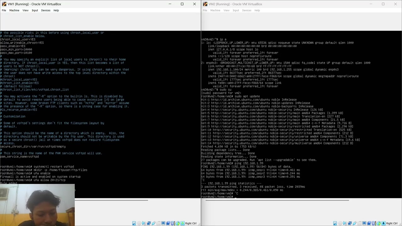 IMPLEMENTASI FTP DI VIRTUAL MACHINE