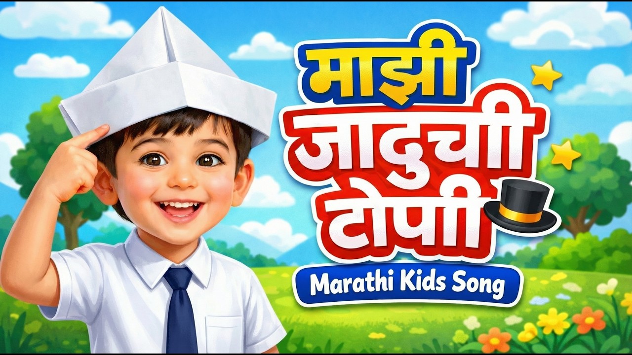 Marathi Rhymes for Kids | माझी जादूची टोपी 🎩 | Marathi Nursery Rhymes