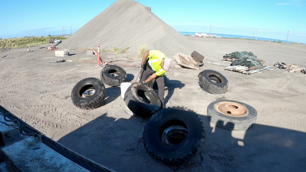 dismount junk tire and wheels
