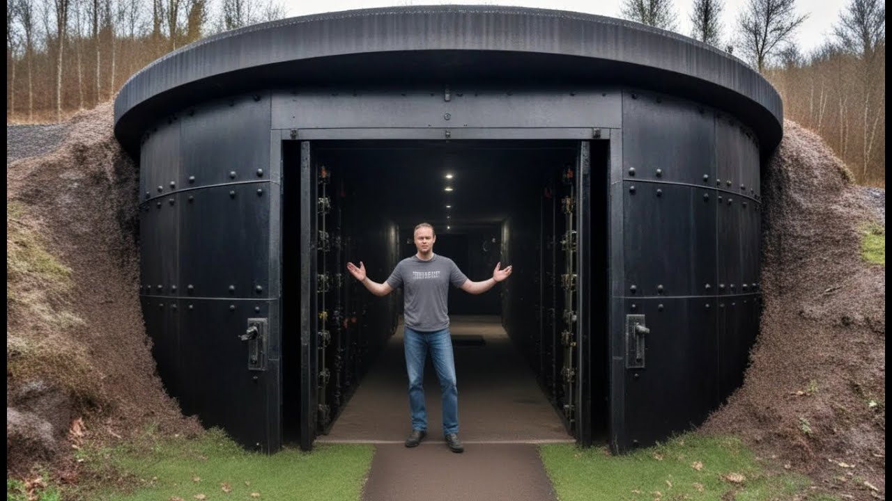 Man builds a $400,000 SECRET Underground Bunker | Start to Finish by @AtlasSurvivalShelters