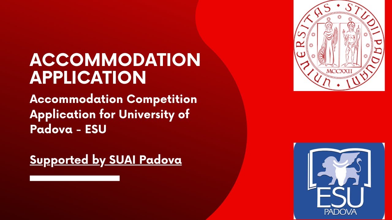 Accommodation Application for University of Padova - ESU
