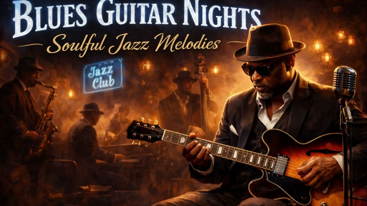 Blues Guitar Nights: Soulful Jazz Melodies