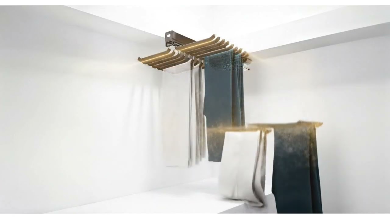 Convenient Storage Solution Galaxy Top-Mounted Aluminum Trousers Rack for Wardrobe Accessory Drawer